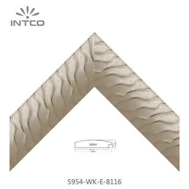 5954-WK-E-8116 — 8.8cm Gold PS Bilderrahmenleiste