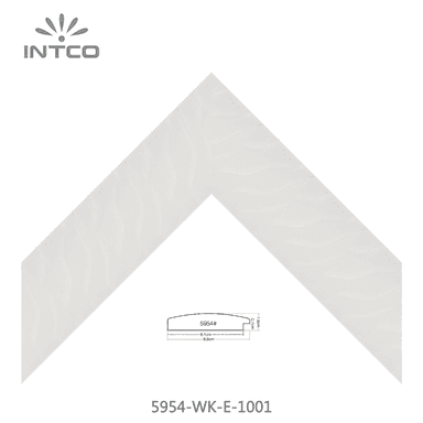 5954-WK-E-1001 — 8.8cm Blanc PS Baguette d'Encadrement