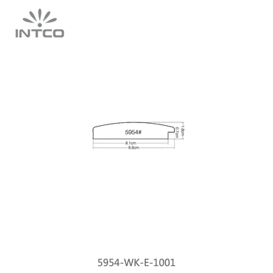 5954-WK-E-1001 — 8.8cm Blanc PS Baguette d'Encadrement