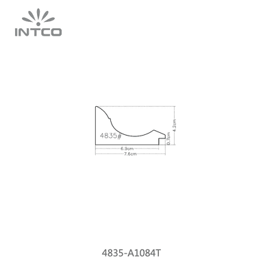 4835-A1084T — 7.62cm Natur PS Bilderrahmenleiste