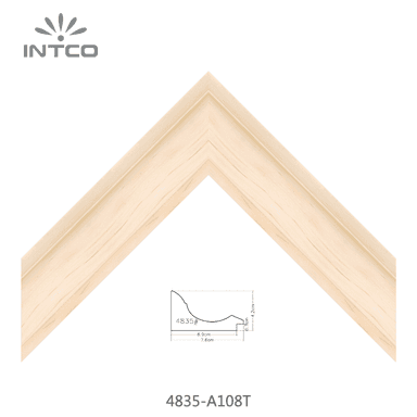 4835-A108T — 7.62cm Natur PS Bilderrahmenleiste