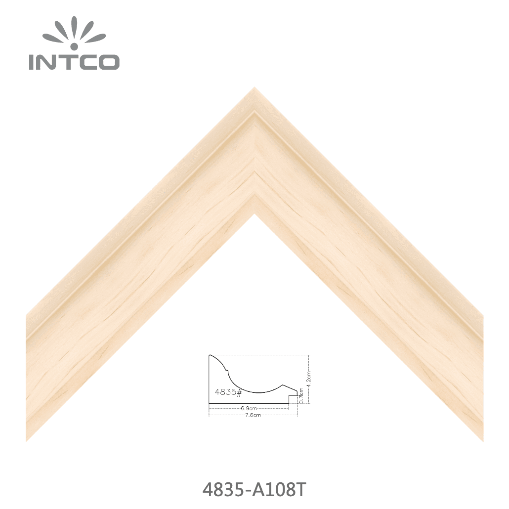 4835-A108T — 7.62cm Natur PS Bilderrahmenleiste