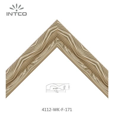4112-WK-F-171 — 7.4cm Gold PS Bilderrahmenleiste