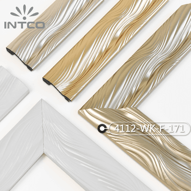 4112-WK-F-171 — 7.4cm Gold PS Bilderrahmenleiste
