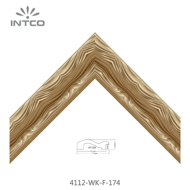 4112-WK-F-174 — 7.4cm Gold PS Bilderrahmenleiste
