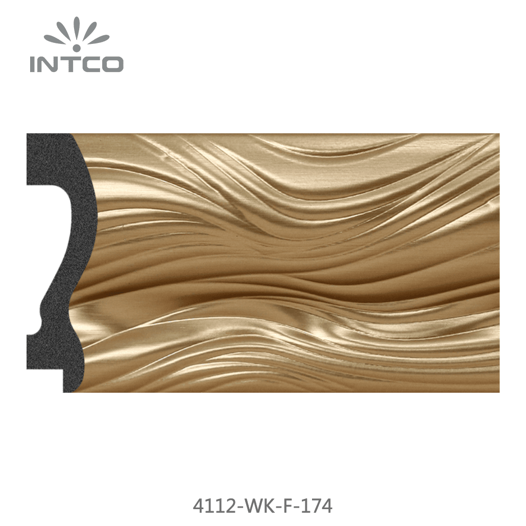 4112-WK-F-174 — 7.4cm Gold PS Bilderrahmenleiste