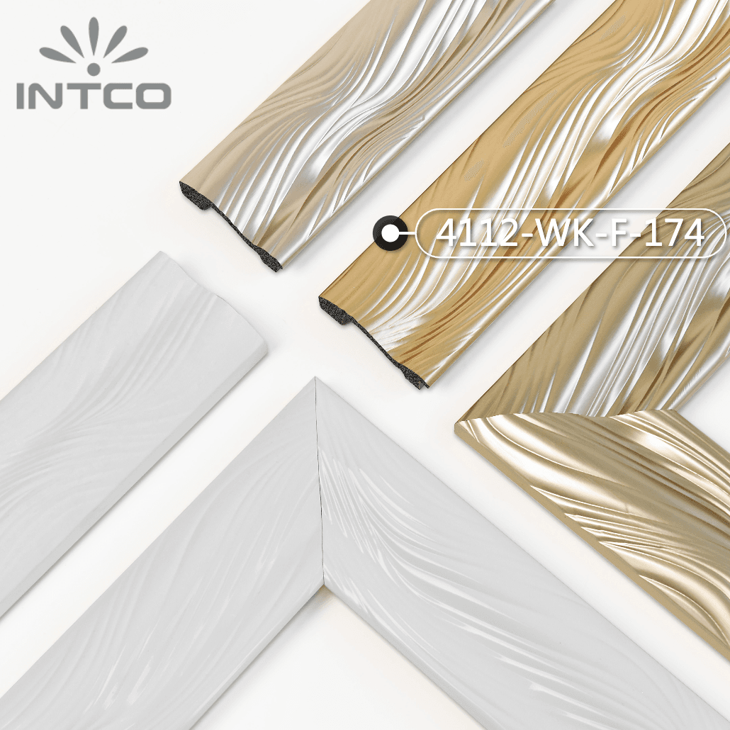 4112-WK-F-174 — 7.4cm Gold PS Bilderrahmenleiste
