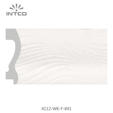 4112-WK-F-841 — 7.4cm Blanc PS Baguette d'Encadrement