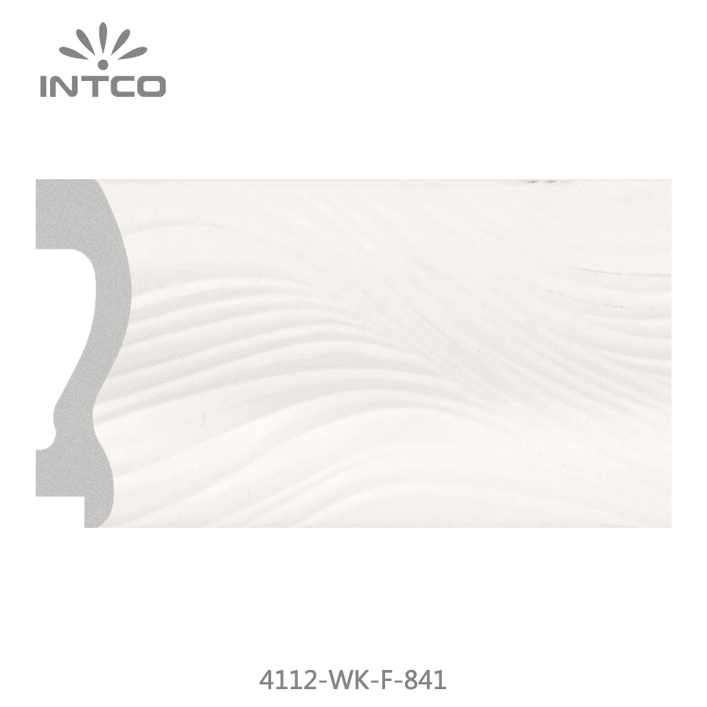 4112-WK-F-841 — 7.4cm Blanc PS Baguette d'Encadrement