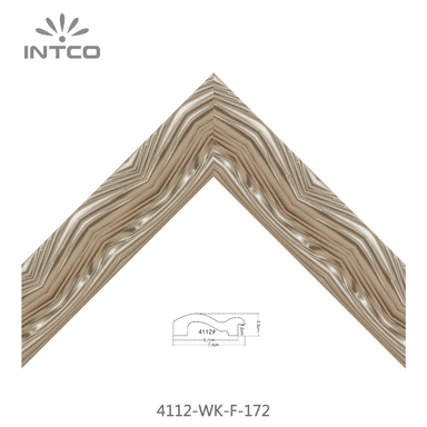 4112-WK-F-172 — 7.4cm Dourado PS Moldura para Quadro