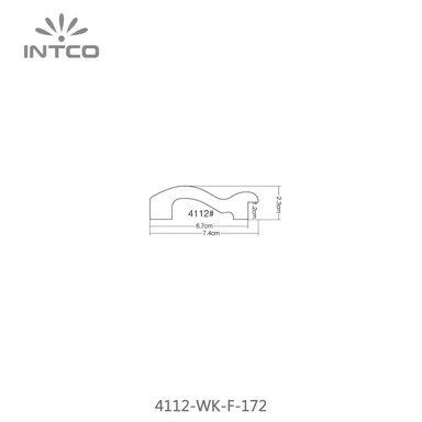4112-WK-F-172 — 7.4cm Dourado PS Moldura para Quadro