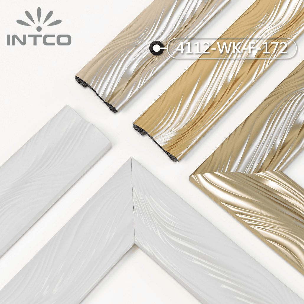 4112-WK-F-172 — 7.4cm Dourado PS Moldura para Quadro