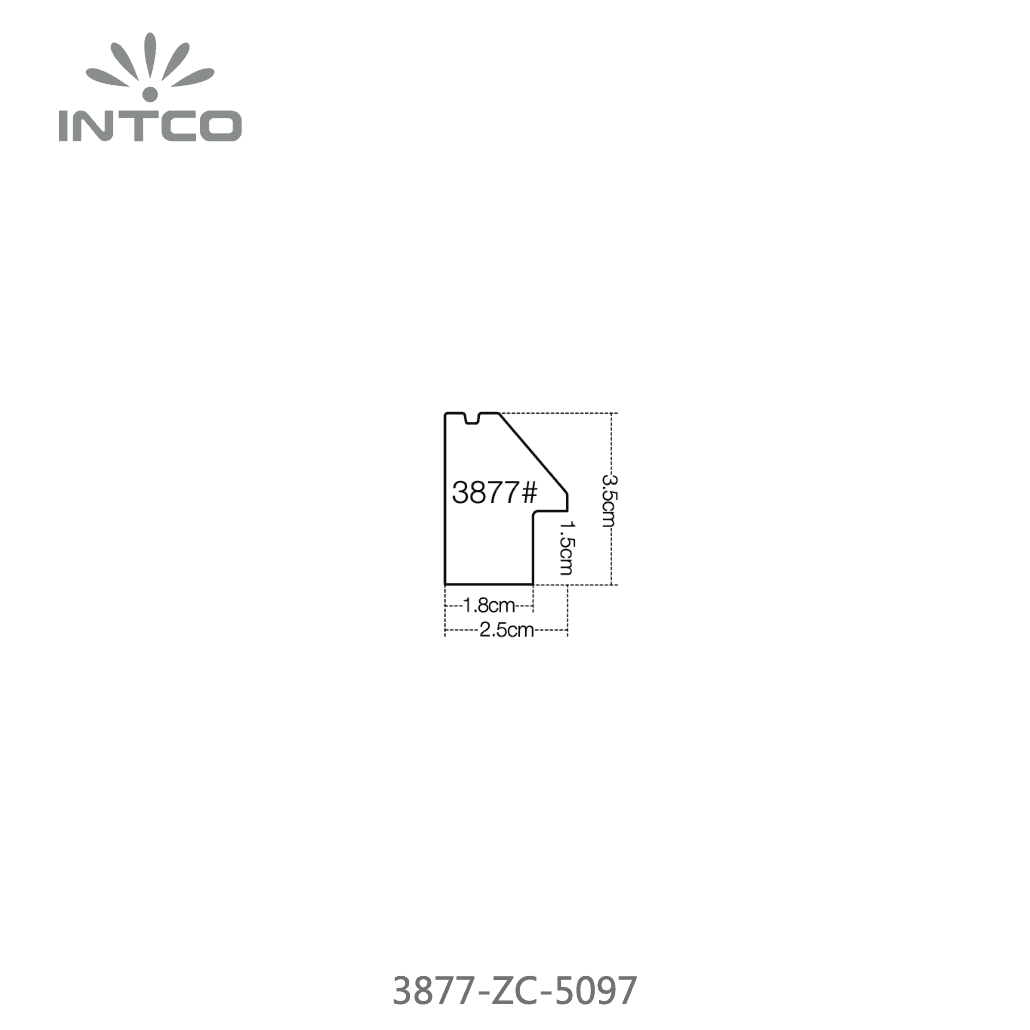 3877-ZC-5097 — 2.5cm PS Bilderrahmenleiste