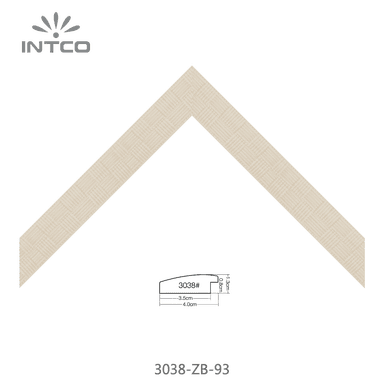3038-ZB-93 — 4.04cm Natur PS Bilderrahmenleiste