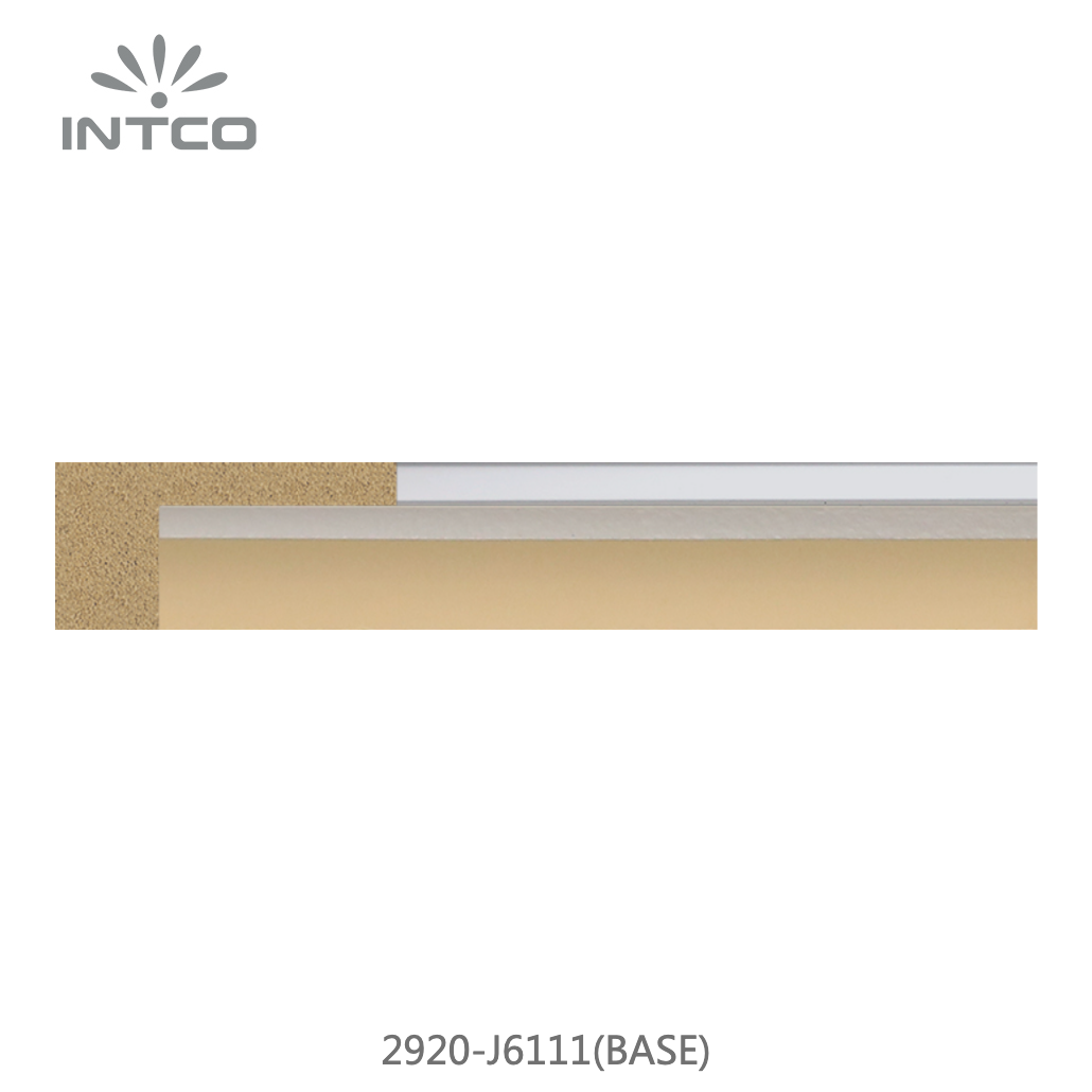 2920-J6111(BASE) — 2.3cm Silver PS Picture Frame Moulding