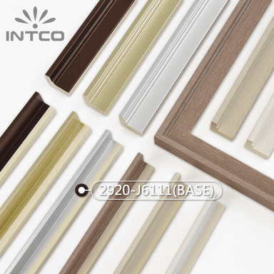 2920-J6111(BASE) — 2.3cm Silver PS Picture Frame Moulding
