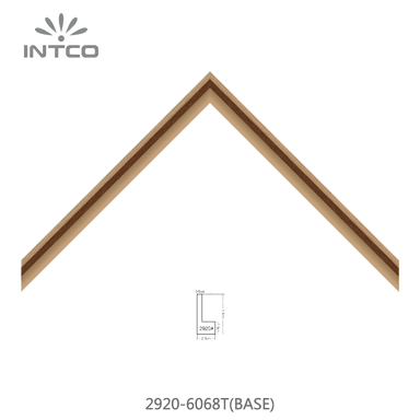 2920-6068T(BASE) — 2.3cm Natural PS Picture Frame Moulding
