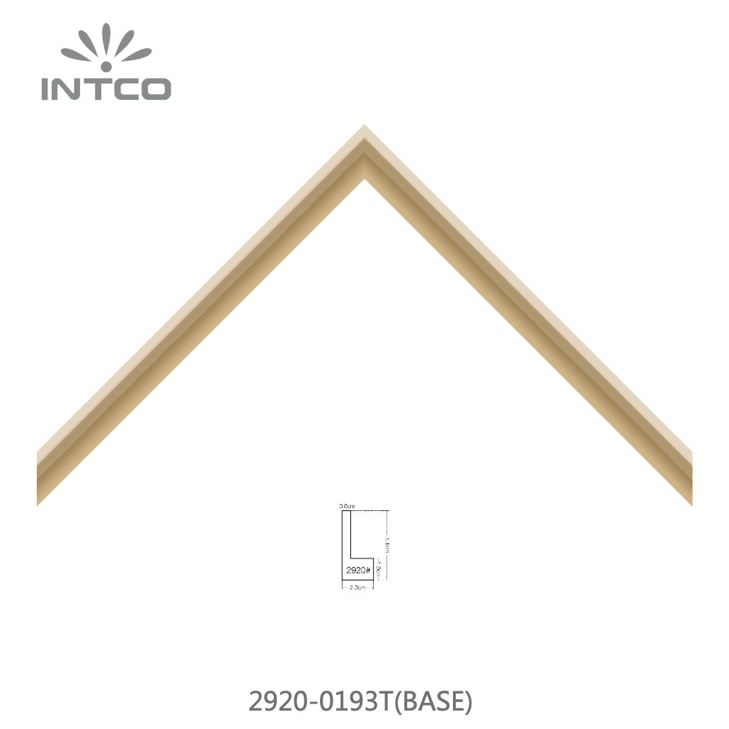 2920-0193T(BASE) — 2.3cm Natural PS Picture Frame Moulding