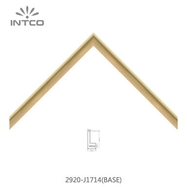 2920-J1714(BASE) — 2.3cm Gold PS Picture Frame Moulding