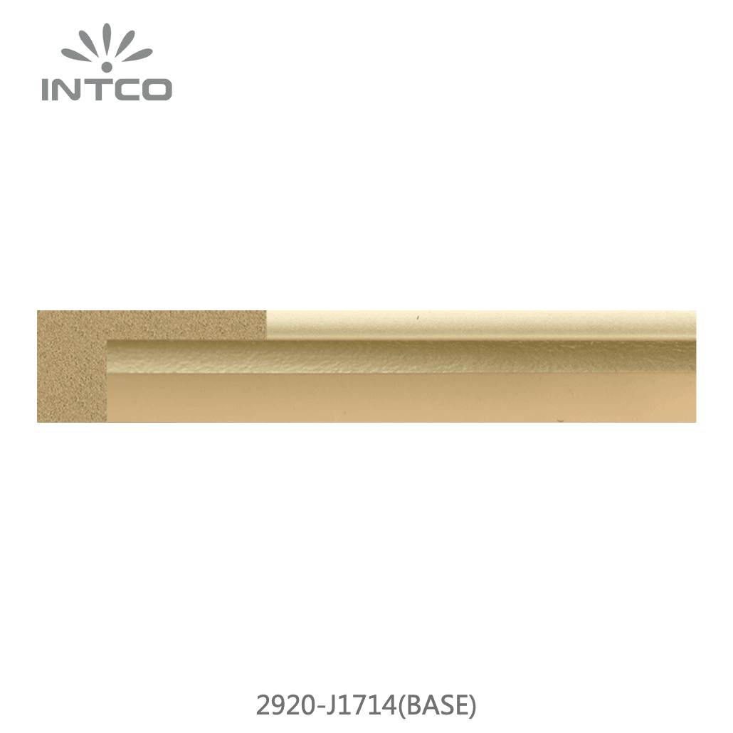 2920-J1714(BASE) — 2.3cm Gold PS Picture Frame Moulding