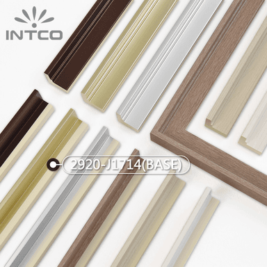 2920-J1714(BASE) — 2.3cm Gold PS Picture Frame Moulding