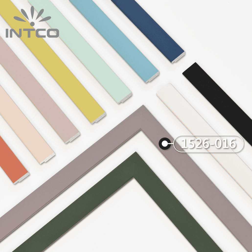 1526-016 — 2.01cm Multicolor PS Moldura para Marco de Fotos