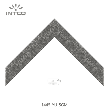 1445-YU-5GM — 5.1cm Prateado PS Moldura para Quadro