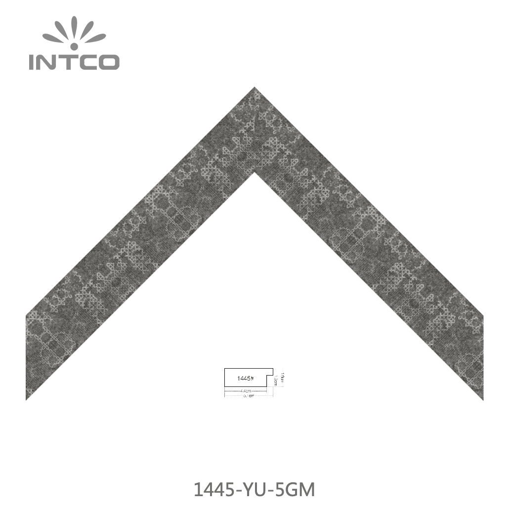 1445-YU-5GM — 5.1cm Prateado PS Moldura para Quadro