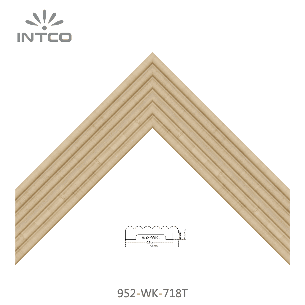 952-WK-718T — 7.6cm Natur PS Bilderrahmenleiste