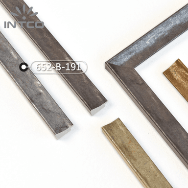 652-B-191 — 3cm Silber PS Bilderrahmenleiste