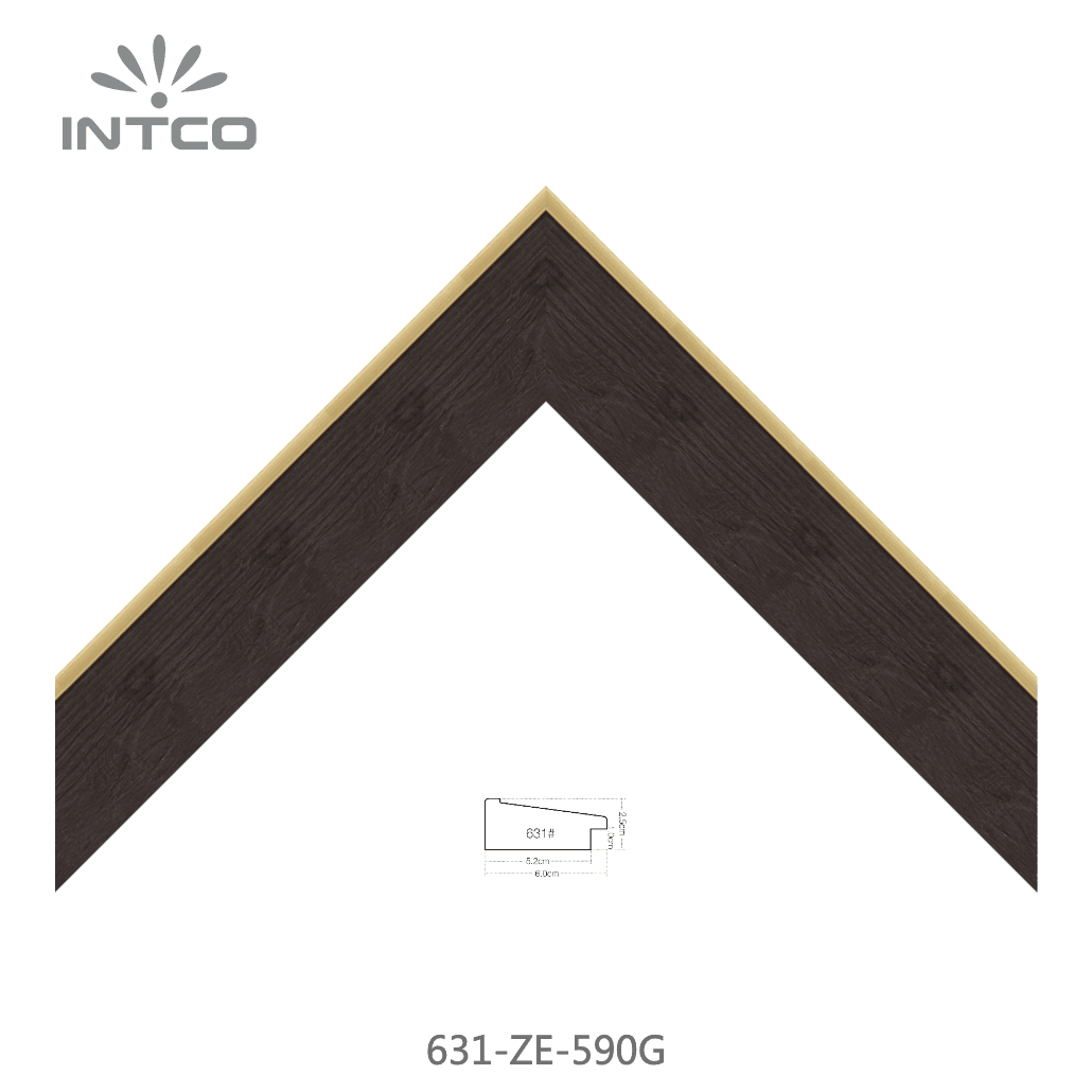 631-ZE-590G — 6cm PS Moldura para Quadro