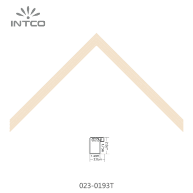 023-0193T — 1.95cm Naturel PS Baguette d'Encadrement