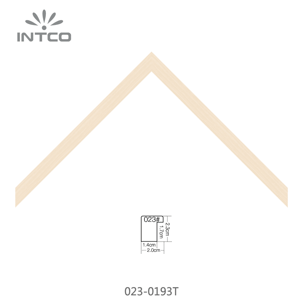 023-0193T — 1.95cm Naturel PS Baguette d'Encadrement