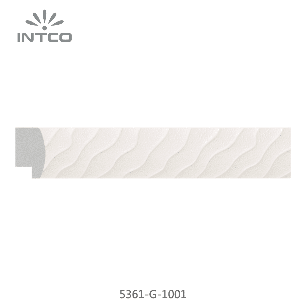 5361-G-1001 — 2.48cm Weiß PS Bilderrahmenleiste