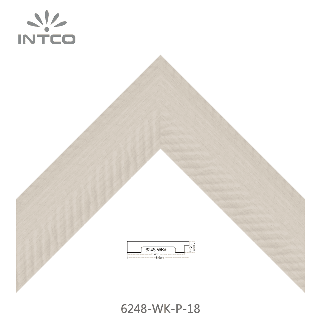 6248-WK-P-18 — 8.9cm Natural PS Picture Frame Moulding