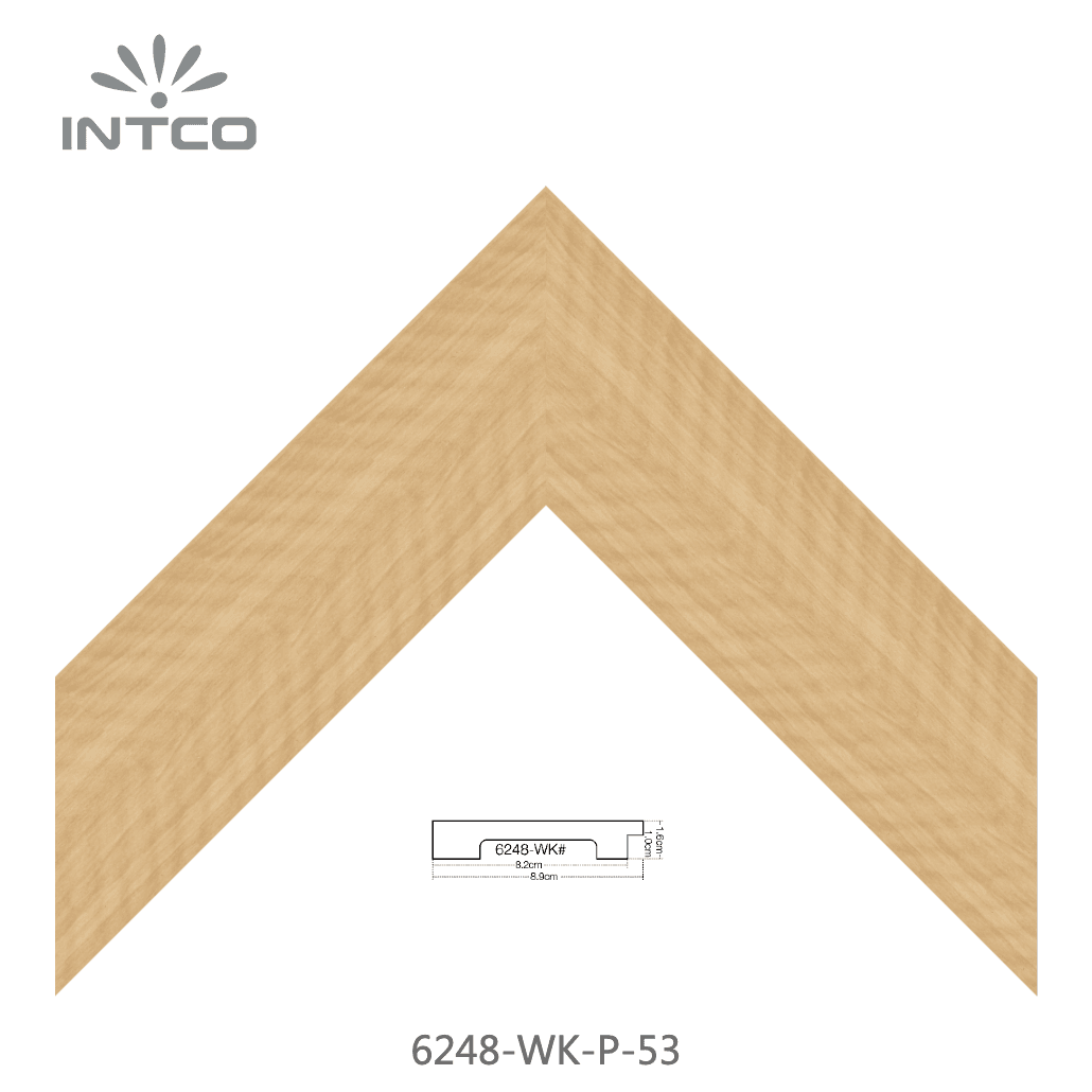 6248-WK-P-53 — 8.9cm Natural PS Picture Frame Moulding