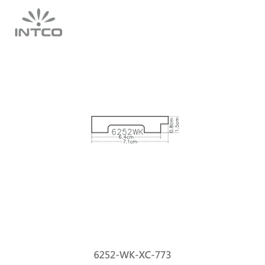 6252-WK-XC-773 — 7.05cm Dourado PS Moldura para Quadro