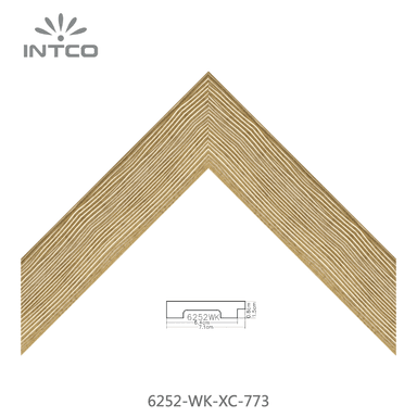6252-WK-XC-773 — 7.05cm Dourado PS Moldura para Quadro