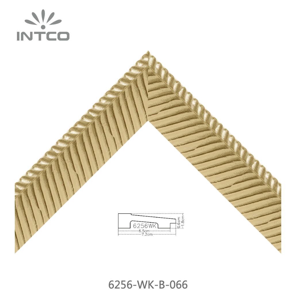 6256-WK-B-066 — 7.2cm Dourado PS Moldura para Quadro