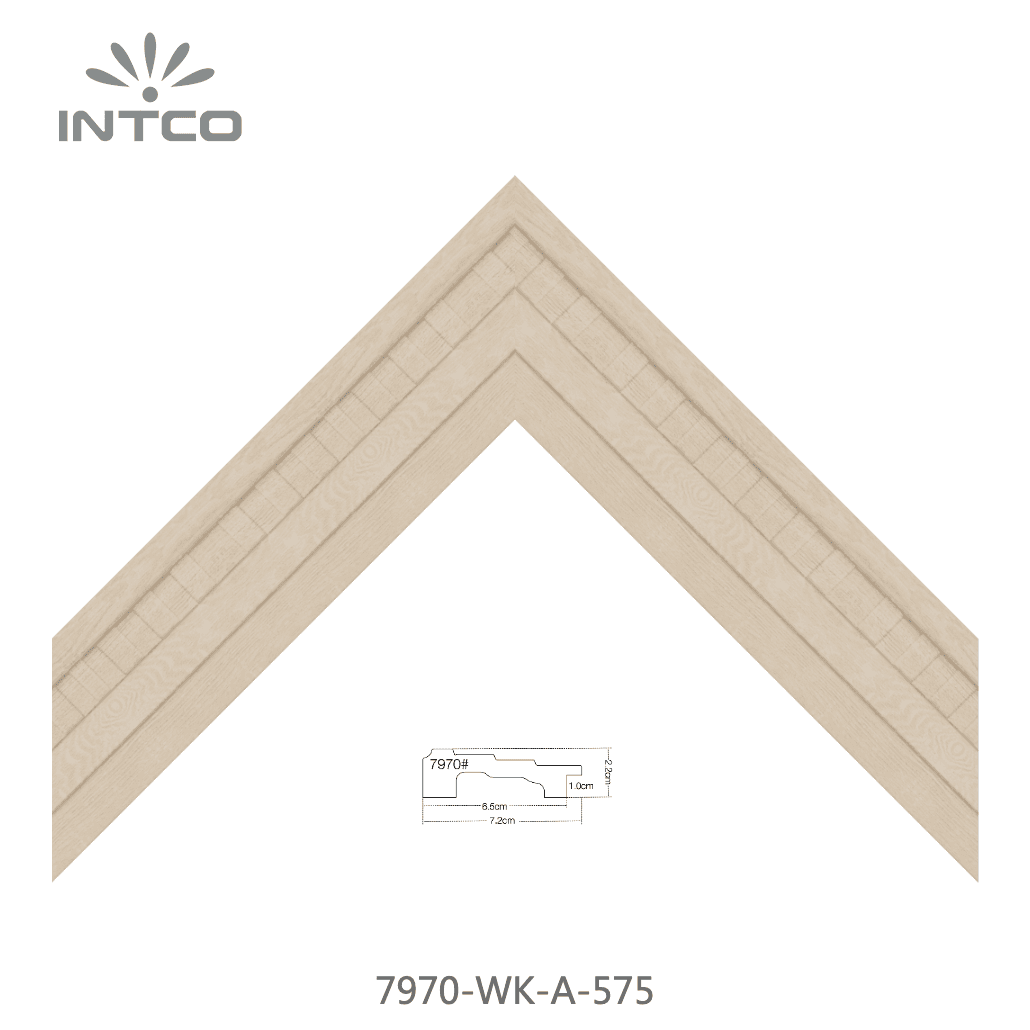 7970-WK-A-575 — 7.2cm Natural PS Picture Frame Moulding