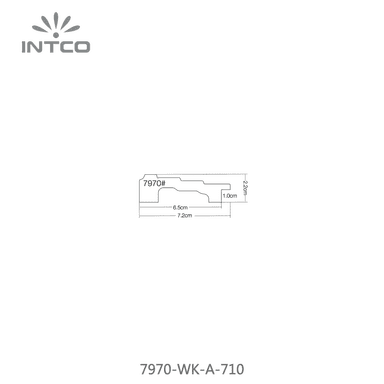 7970-WK-A-710 — 7.2cm Natur PS Bilderrahmenleiste