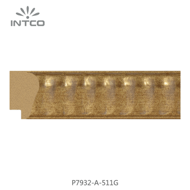 P7932-A-511G — 3.8cm Gold PS Bilderrahmenleiste