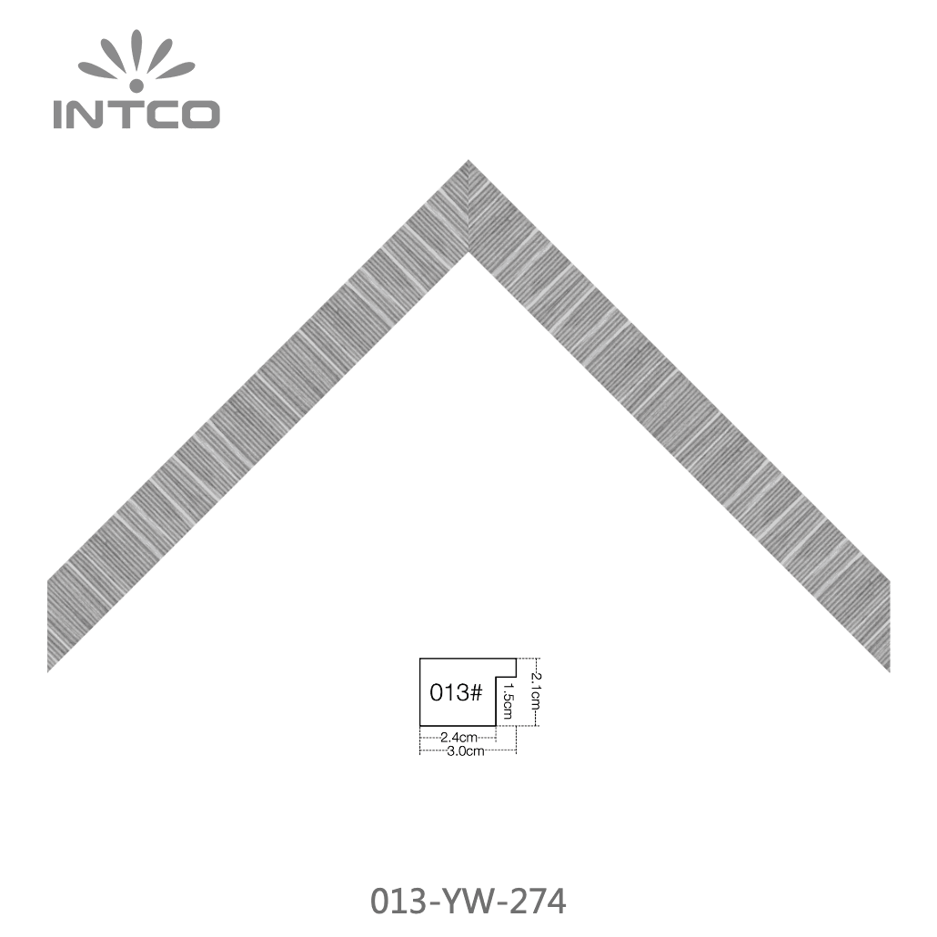 013-YW-274 — 3.07cm Naturel PS Baguette d'Encadrement