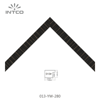 013-YW-280 — 3.07cm Natural PS Picture Frame Moulding