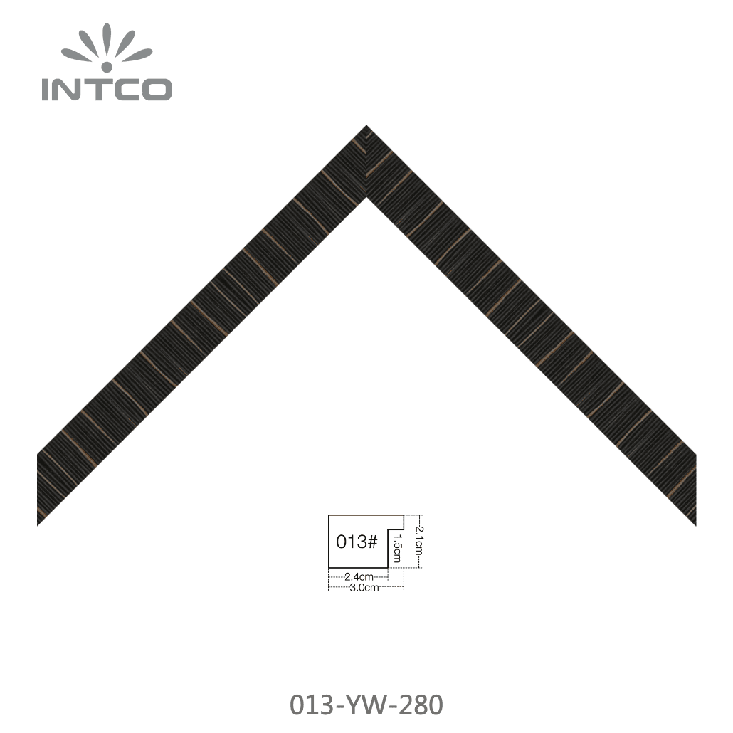 013-YW-280 — 3.07cm Natural PS Picture Frame Moulding