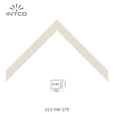 013-YW-279 — 3.07cm Natur PS Bilderrahmenleiste