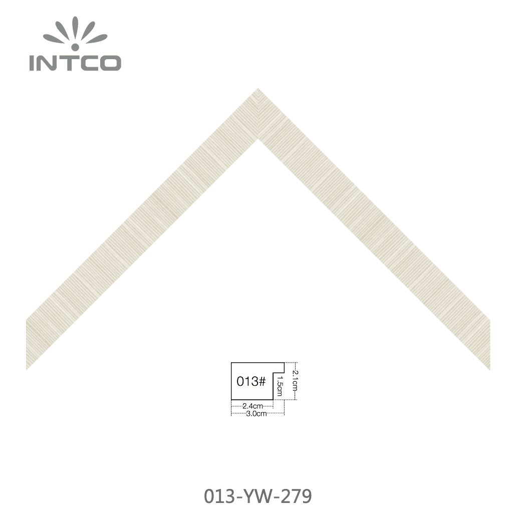 013-YW-279 — 3.07cm Natur PS Bilderrahmenleiste
