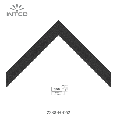 2238-H-062 — 4cm Negro PS Moldura para Marco de Fotos