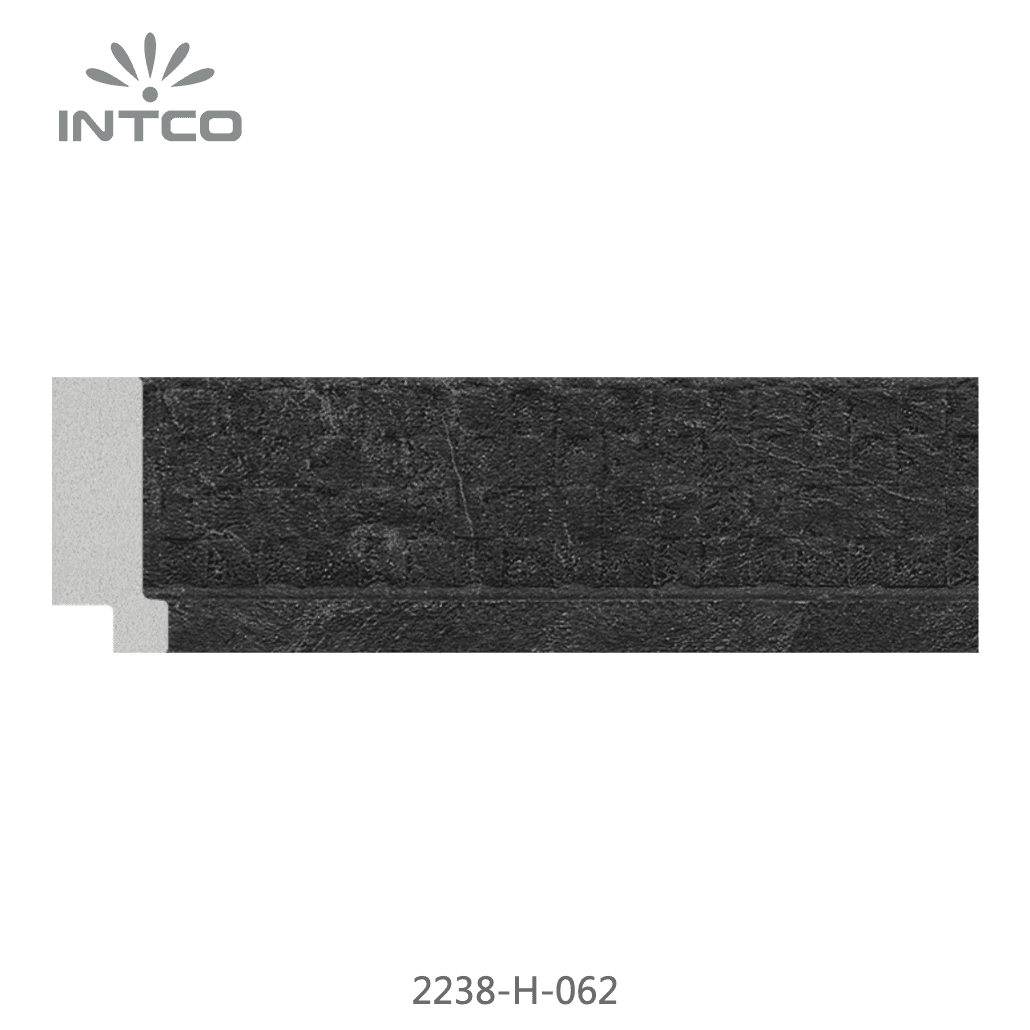 2238-H-062 — 4cm Negro PS Moldura para Marco de Fotos