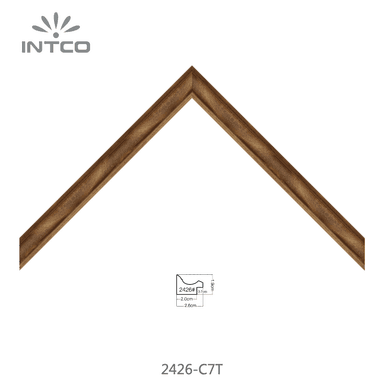 2426-C7T — 2.6cm Natur PS Bilderrahmenleiste